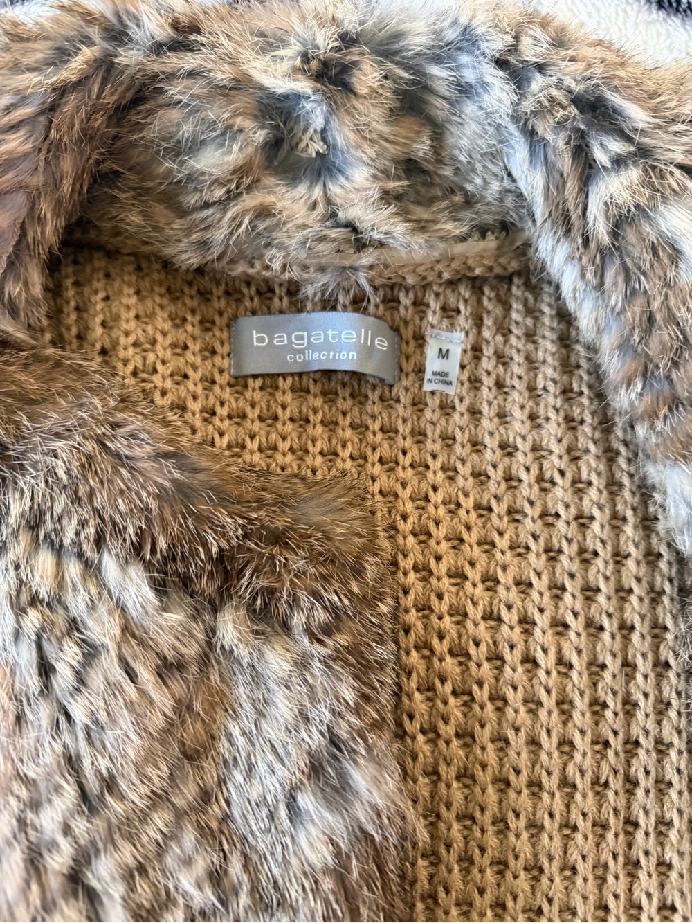 Bagatelle fur sweater vest - Picture 3 of 9